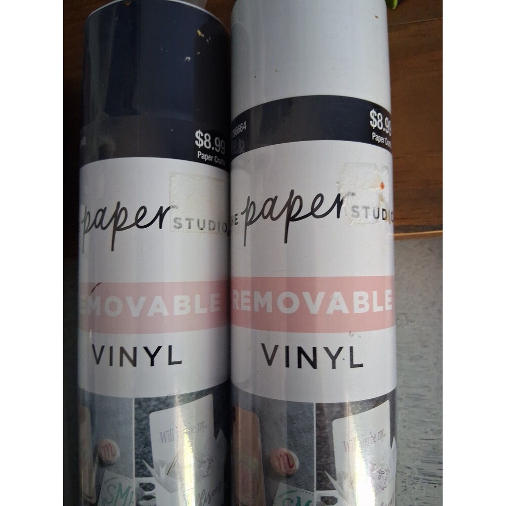The Paper Studio Removable Vinyl – Black & White, New